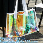 Las mujeres transparentes olográficas femeninas de los bolsos varan PVC Tote Shopping Bag del claro del laser del holograma del saco del bolso